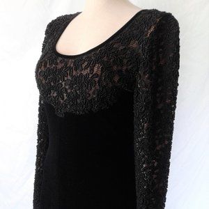 Beaded Evening Gown Velvet Elegance